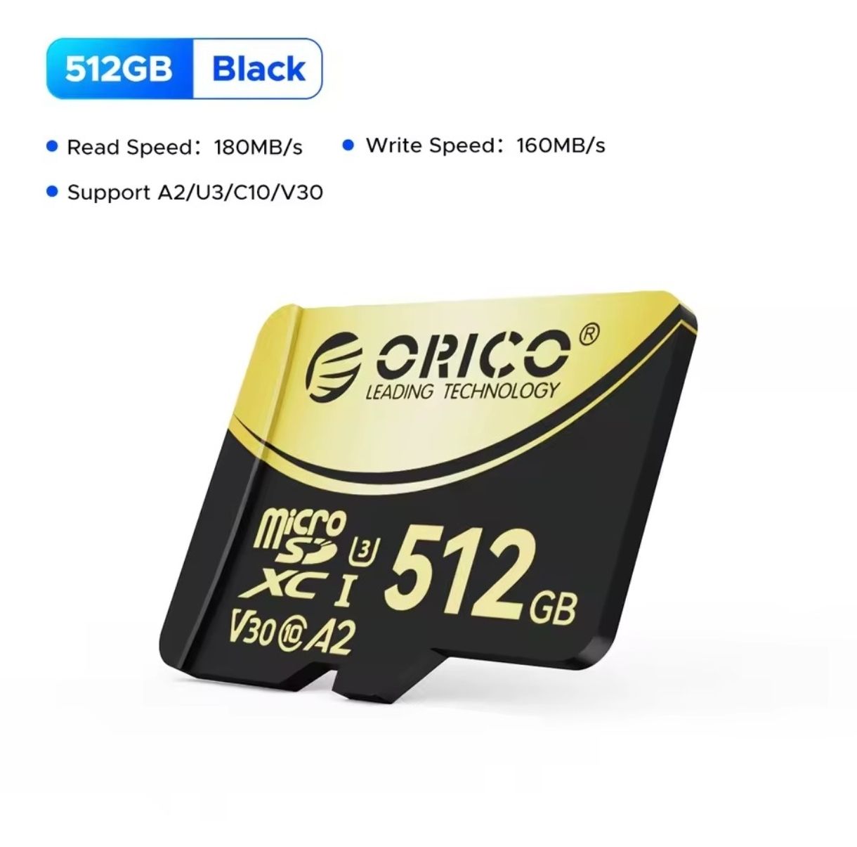 Schede di memoria: Orico Micro SD Speicherkarte 512GB - 180MB/s – Nuovo e nell'imballaggio originale da Romanshorn venduto da pfimex