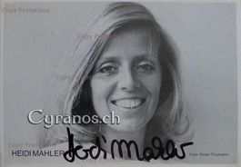 Heidi Mahler (1944) Schauspielerin - sign. Foto