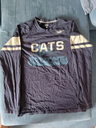 Nike Langarmshirt Grösse L Cats Arizona dunkelblau