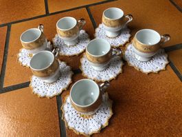 anciennes tasses à café
