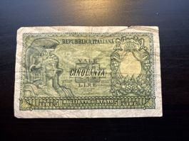 Billet Italie 🇮🇹 50 lire 
