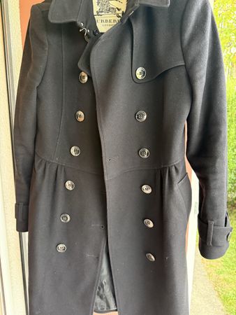 Burberry Women’s Coat Black Wool Blend GER 34 FRA 36 UK6