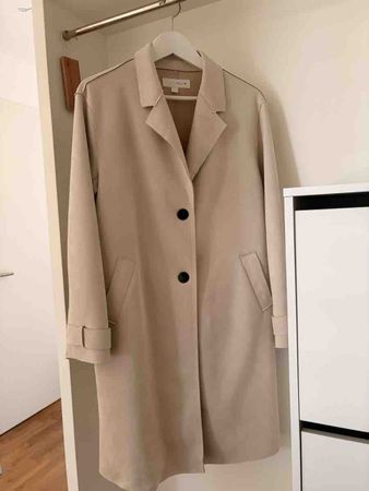 ZARA Beige Coat Size 36 New Condition