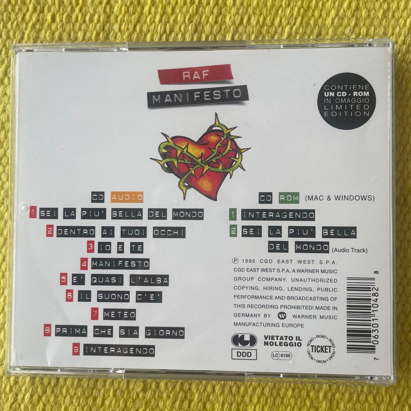 CDs: RAF-CD+CD-ROM MANIFESTO – Gebraucht aus Rorschacherberg von CD-Roli 1