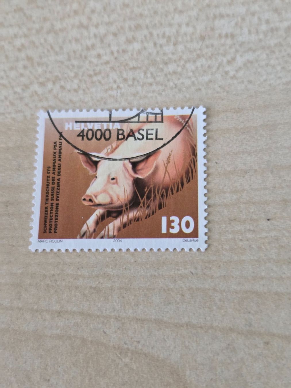 Alle Briefmarken: 2004 Schweizer Tierschutz – Gebraucht aus Aarau von Casl63