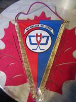 HC VALLE DE JOUX EISHOCKEY WIMPEL GROSS ANTIK UND SELTEN