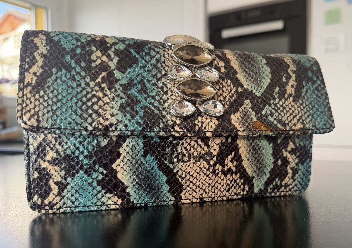 Liu Jo Sacs femmes: Clutch Liu Jo python multicolore fermeture bijou – D'occasion à Neuchâtel par EllenB