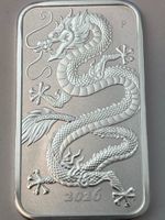 🐉 1 oz Silberbarren „Rectangular Dragon“ 2026 – Perth Mint