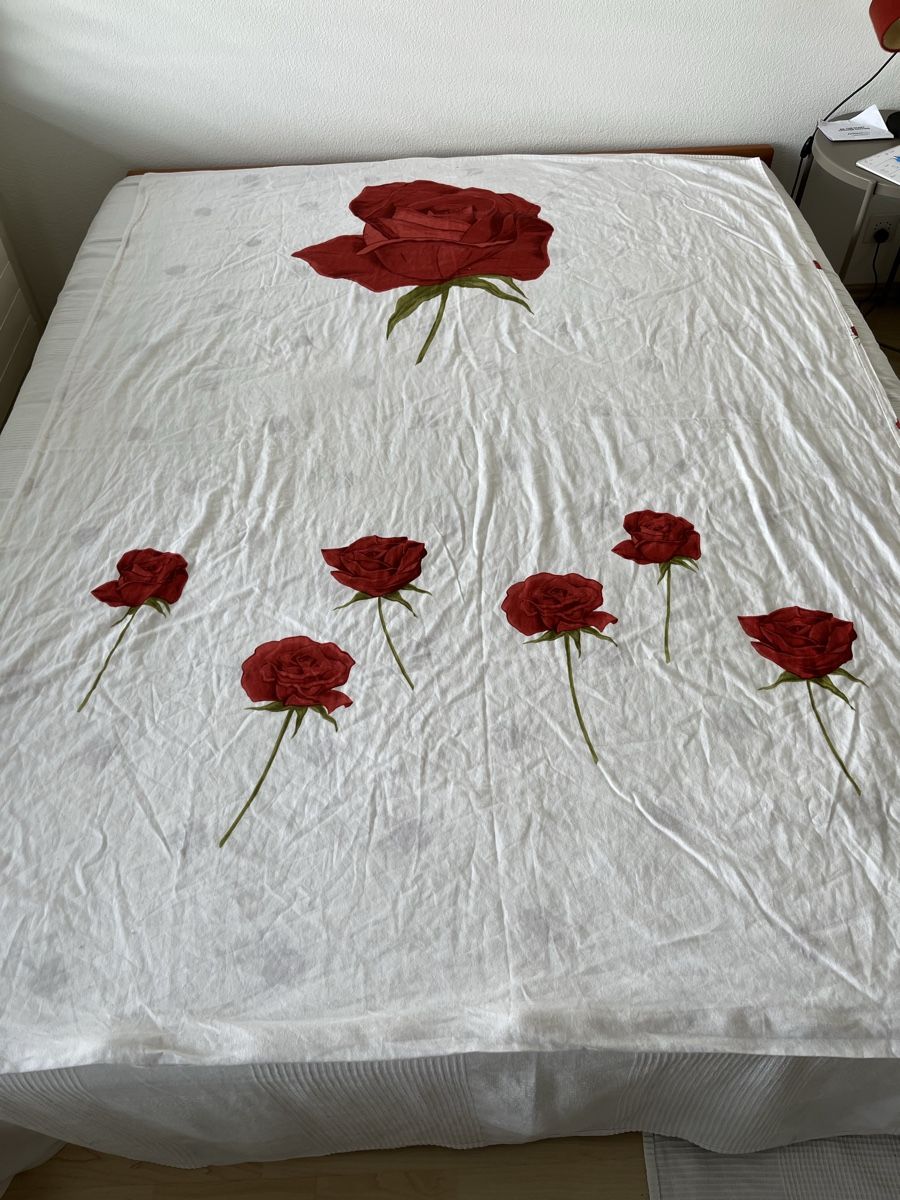 Biancheria da letto: Rosenmuster Bettwäsche 148x200cm – Usato da Basel venduto da JJ.Elena