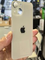 Vitre Arrière IPhone 13 mini paroi arrière Blanc avec logo