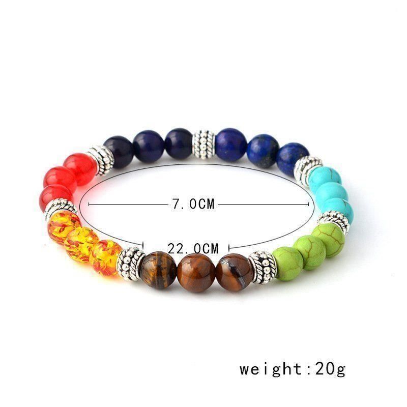 Ketten: Halskette + Armband des 7-farbigen Chakras – Neu und originalverpackt aus Gurmels von Swisspod 2