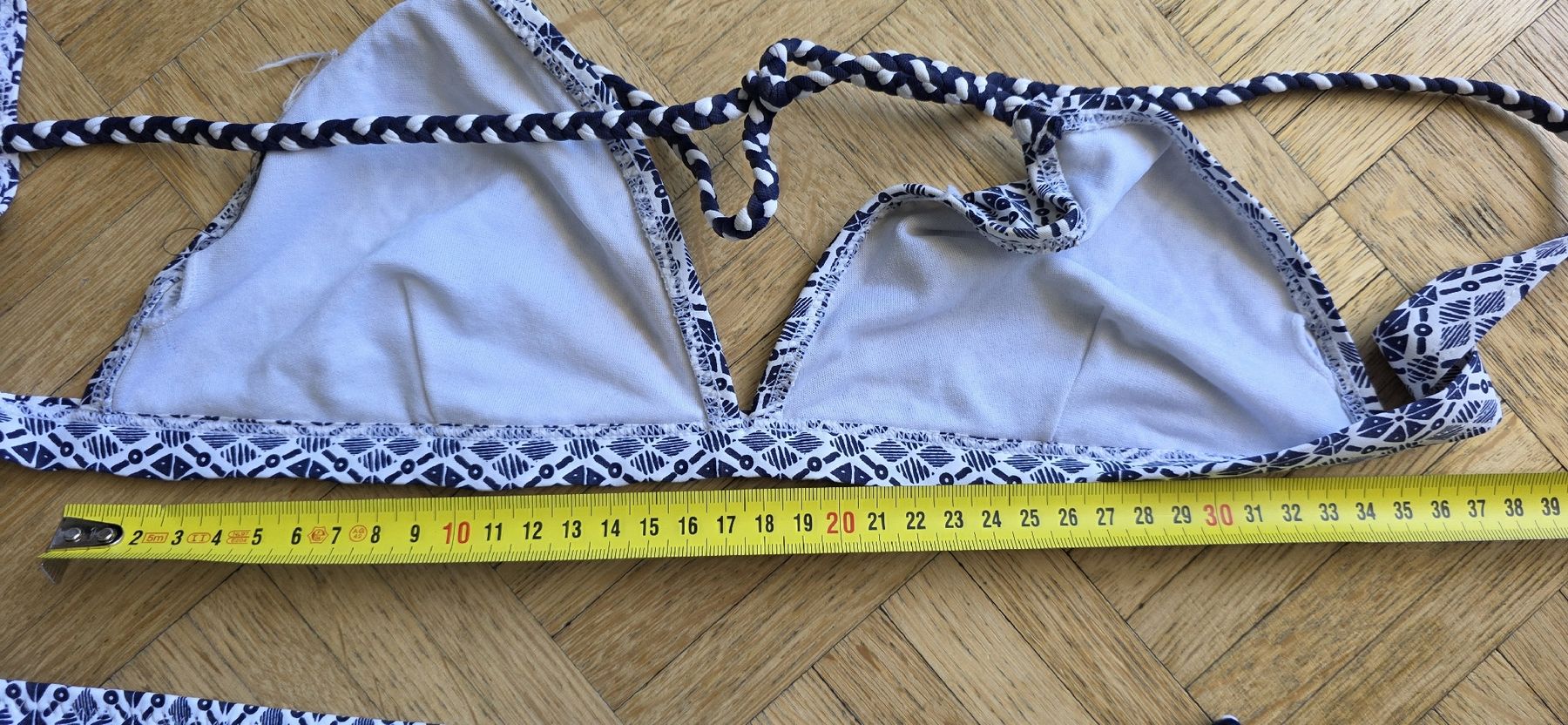 Costumi da bagno & Bikini: Maillot de bain/bikini taille 40 blanc/bleu – Usato da Yverdon-les-Bains venduto da van_dq65 9