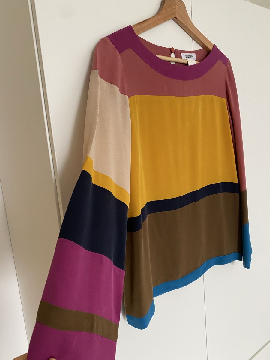 Sonia Rykiel Camicette: Sonia Rykiel Colour Block Silk Blouse Top Size 40 (M) – Nuovo (secondo la descrizione) da Herrliberg venduto da non_5qdb 2