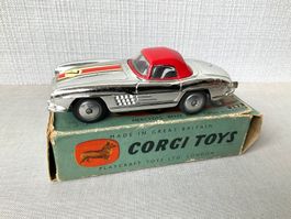 🟡🔵 CORGI TOYS # 303 / Mercedes 300 SL Open / 1958