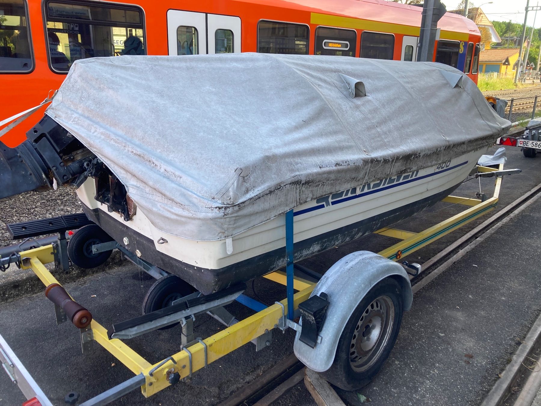 Quicksilver Barche: Quicksilver 400 mit 8 Ps Mercury mit Elektrostart – Usato da Bätterkinden venduto da Jaenu13 5