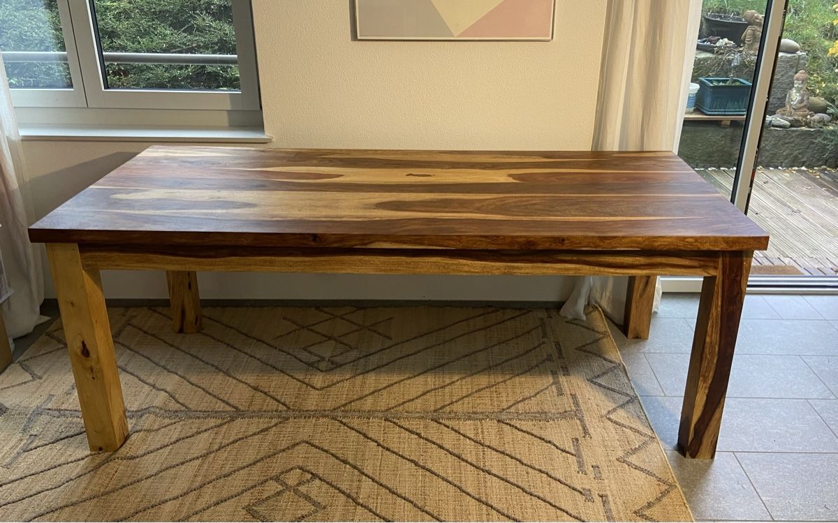 Tavoli: Massiver Holztisch/Esstisch 200x90 – Usato da Zürich venduto da Unique2400 4