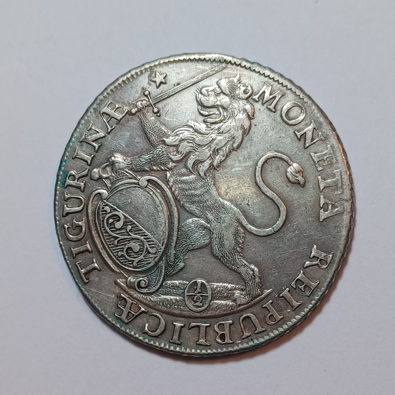 Alle Münzen: 1/2 Taler 1743 Zürich – Gebraucht aus Pfäffikon ZH von Schweizer_Muenzen 1