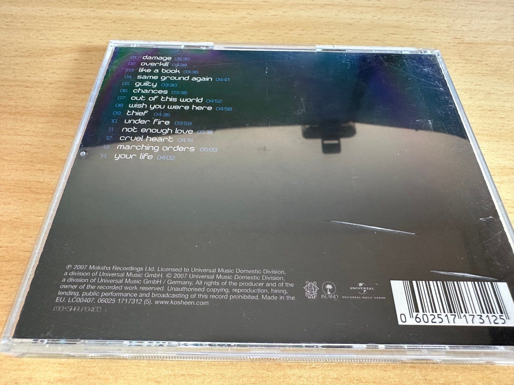 CD: Kosheen – Damage – Usato da Rikon im Tösstal venduto da Alpenmutz 1