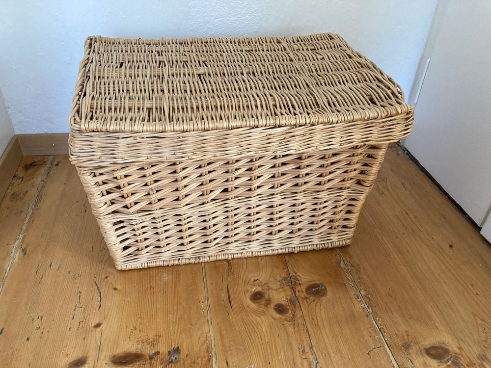 Rattan Aufbewahrungs Korb - Haus Geformt Geflochten Produktbild-Vorschau 8