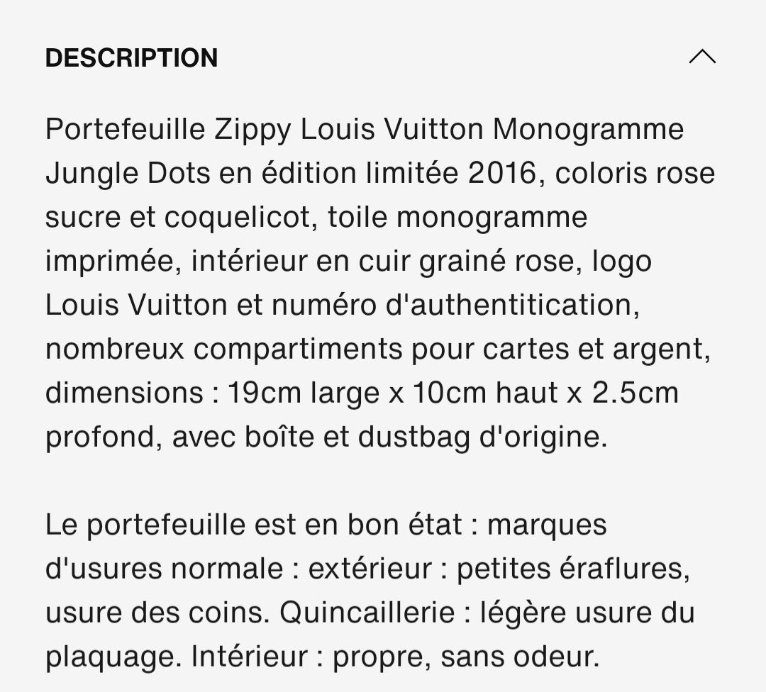 Louis Vuitton Portafogli: Portefeuille Louis Vuitton édition limitée – Usato da Chêne-Bourg venduto da chsandra34 8