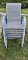 Gartenstühle Stapelstühle 6er Set Metall