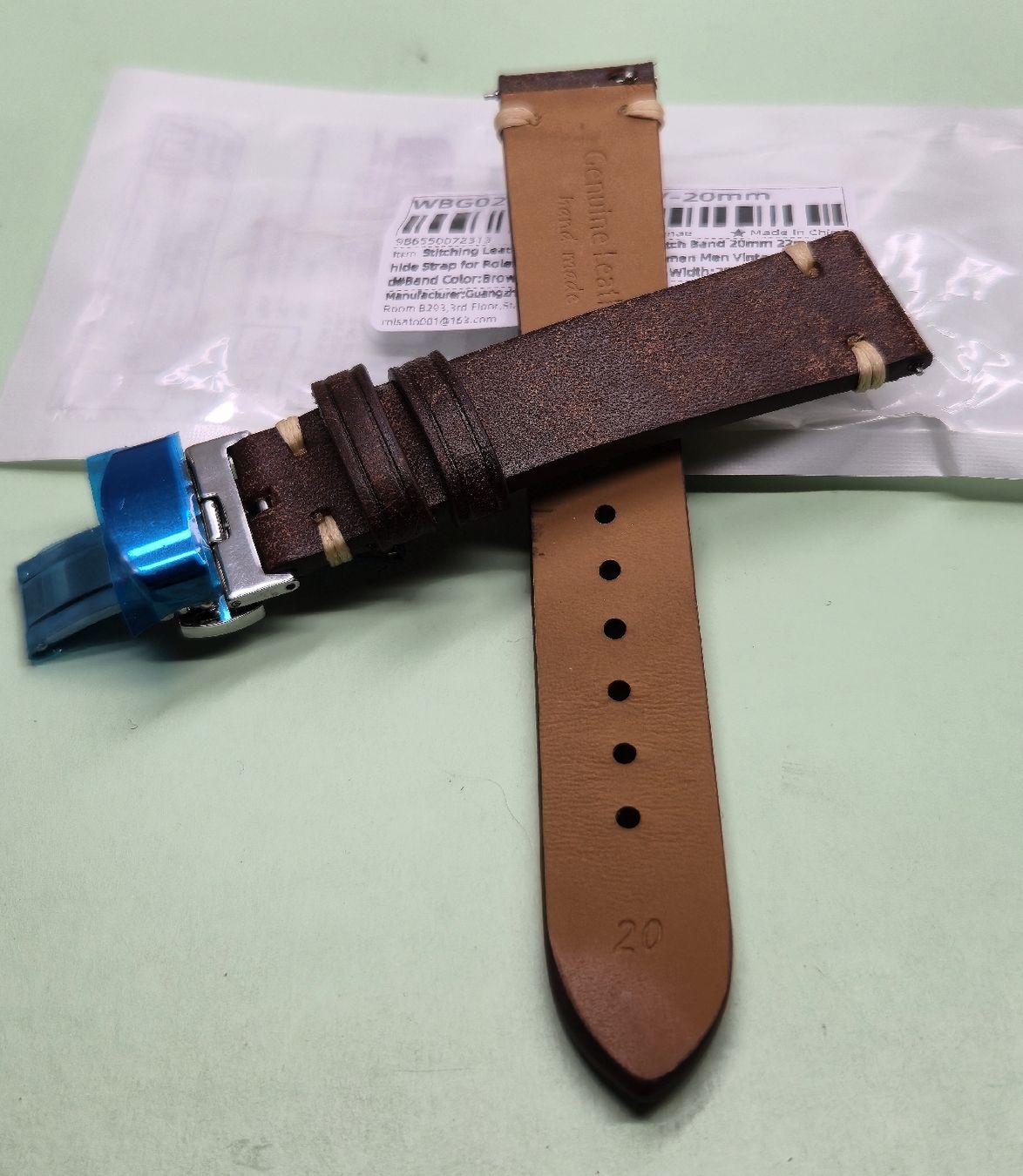Bracciali & Braccialetti: Uhrenarmband Anstoss 20mm – Nuovo e nell'imballaggio originale da Zürich venduto da ILove2ndHandCommerce 1