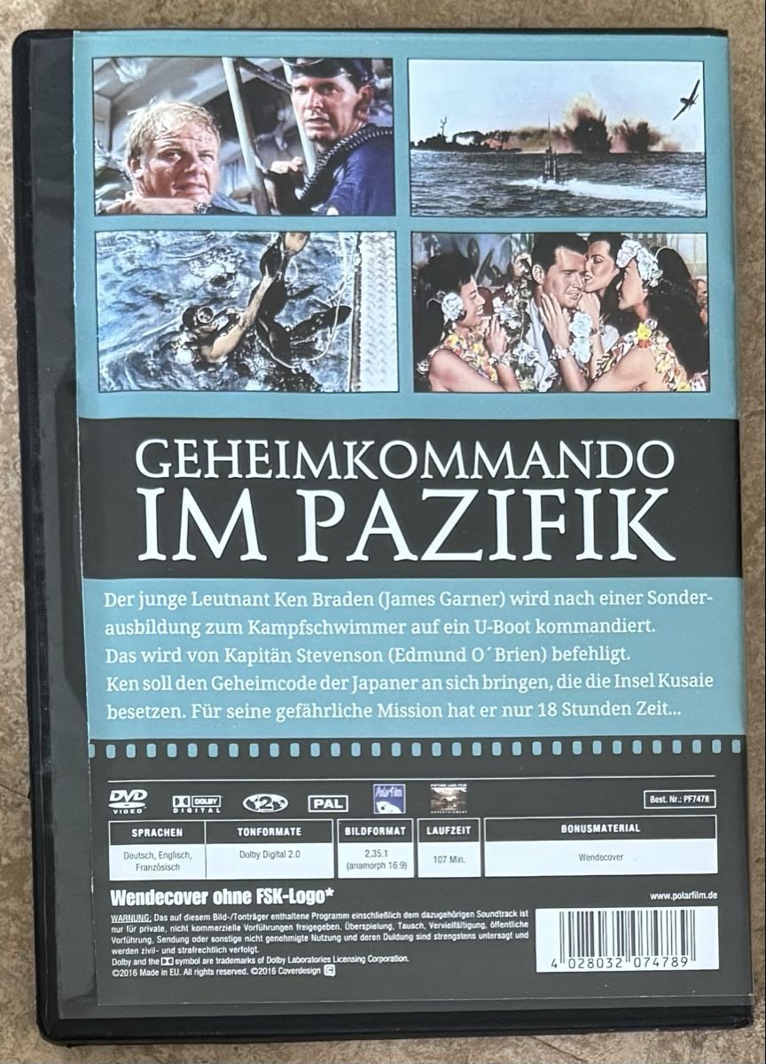 Tutti i DVDs: GEHEIMKOMMANDO IM PAZIFIK  – Nuovo (secondo la descrizione) da Dietikon venduto da AndreaSch01 1