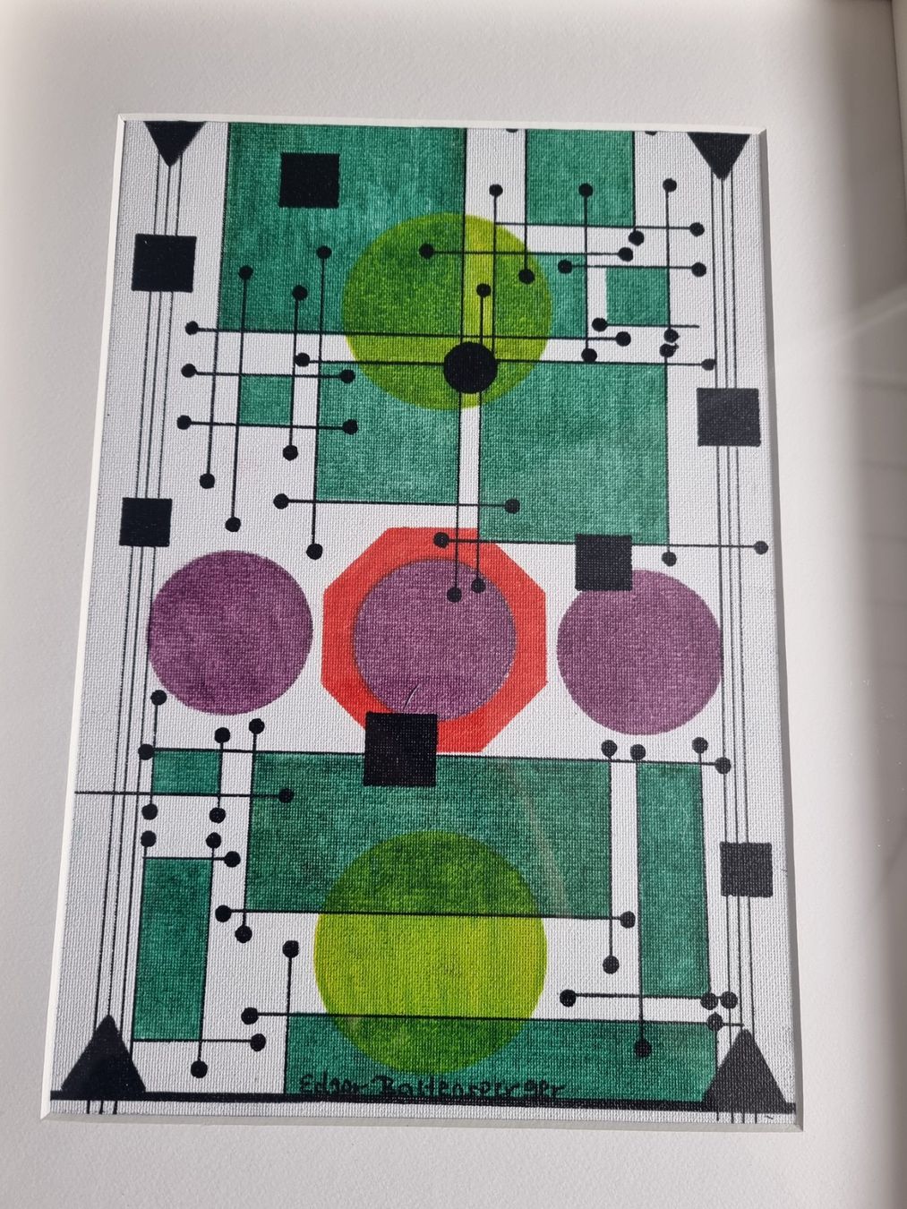 Dipinti: EDGAR BALTENSPERGER ORIGINAL ACRYL MISCHTECHNIK SIGNIERT – Usato da Gersau venduto da kunst-online 5