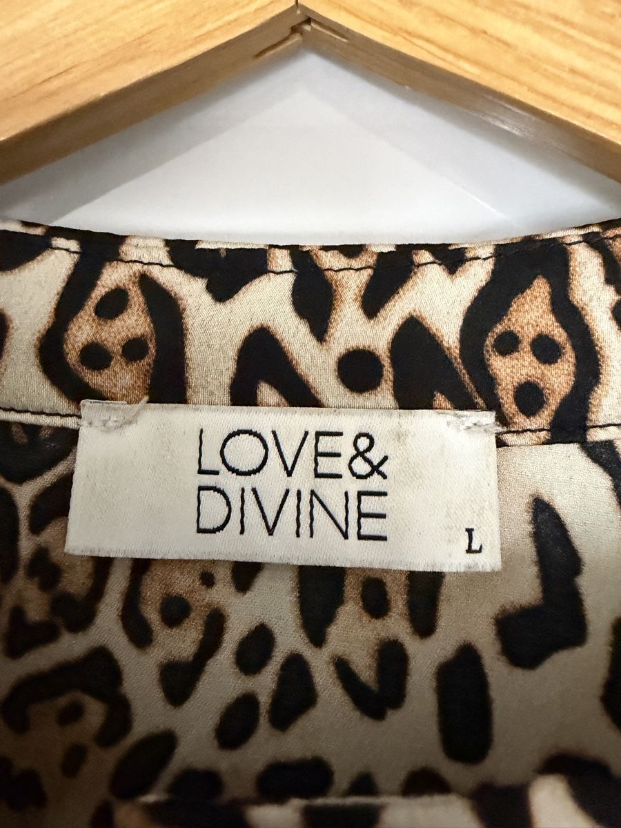 Vestiti: Love&Divine Kleid aus Polyester in einem Leo-Muster – Usato da Grenchen venduto da servet.t 3