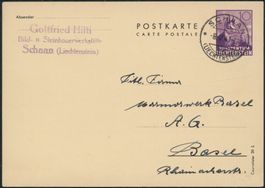 FL - Ganzsache - 1940 - Postkarte - Schaan