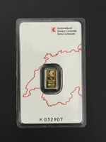 Goldbarren 1g Kantonal Bank