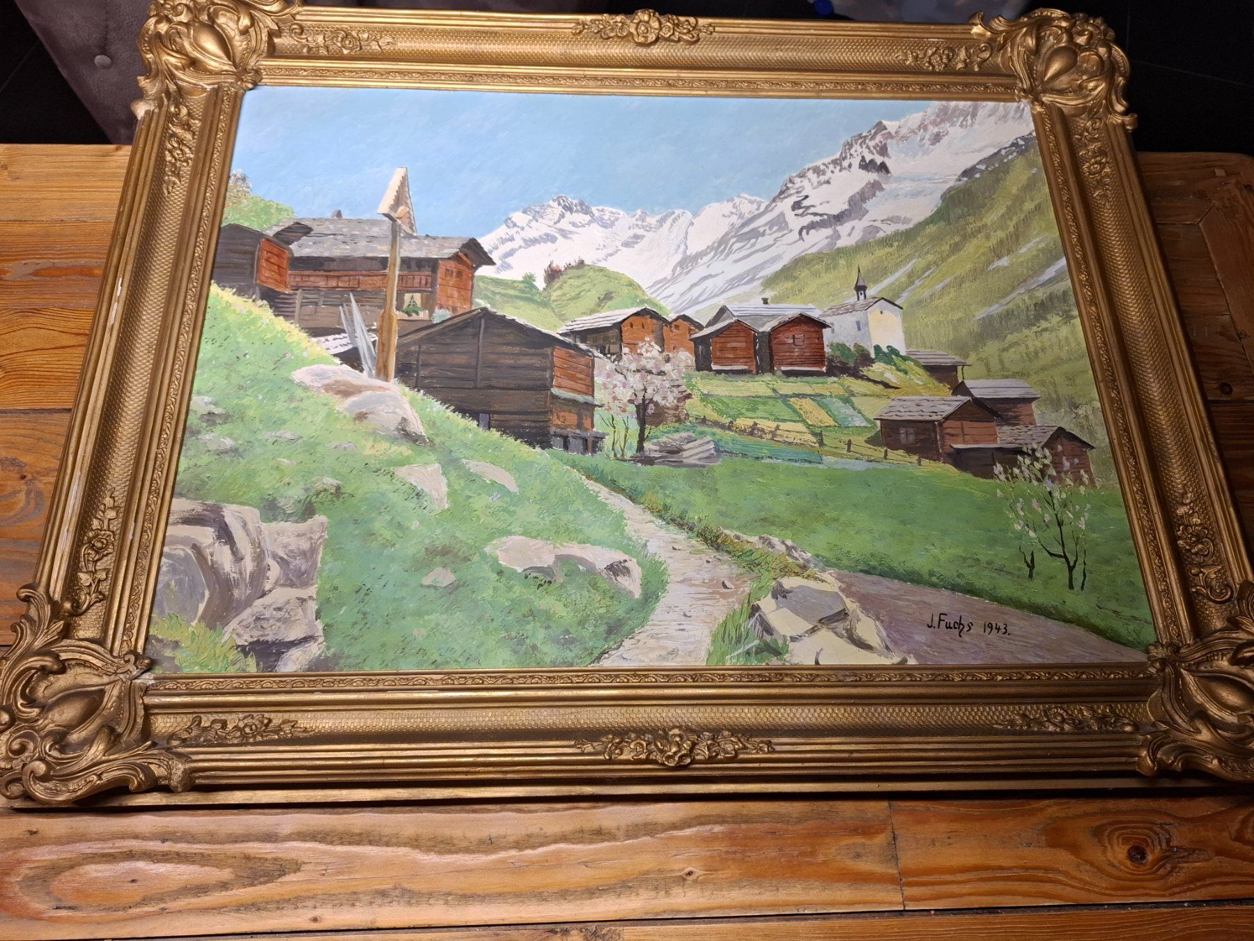 Dipinti: Wunderschönes grosses altes Gemälde/ Bild – Usato da Brunnen venduto da PatrickAndrea 8