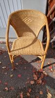 Rattan Armlehnstuhl naturfarben guter Zustand