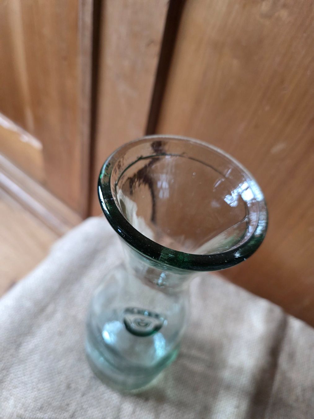 Caraffe: leicht grüne Glas Flasche Karaffe Krug – Usato da Walterswil BE venduto da Lonitti 6