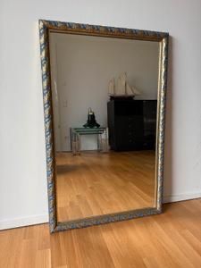Spiegel: DIEMME Mirror 76 x 136cm Blue/Gold - Statement Piece! – Gebraucht aus Luzern von mon_6rzf