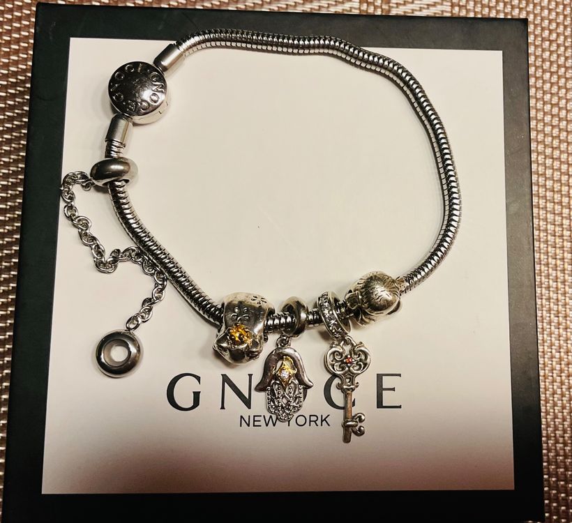Gnoce Charm armband und Pandora Anhänger 19 cm Kaufen auf Ricardo