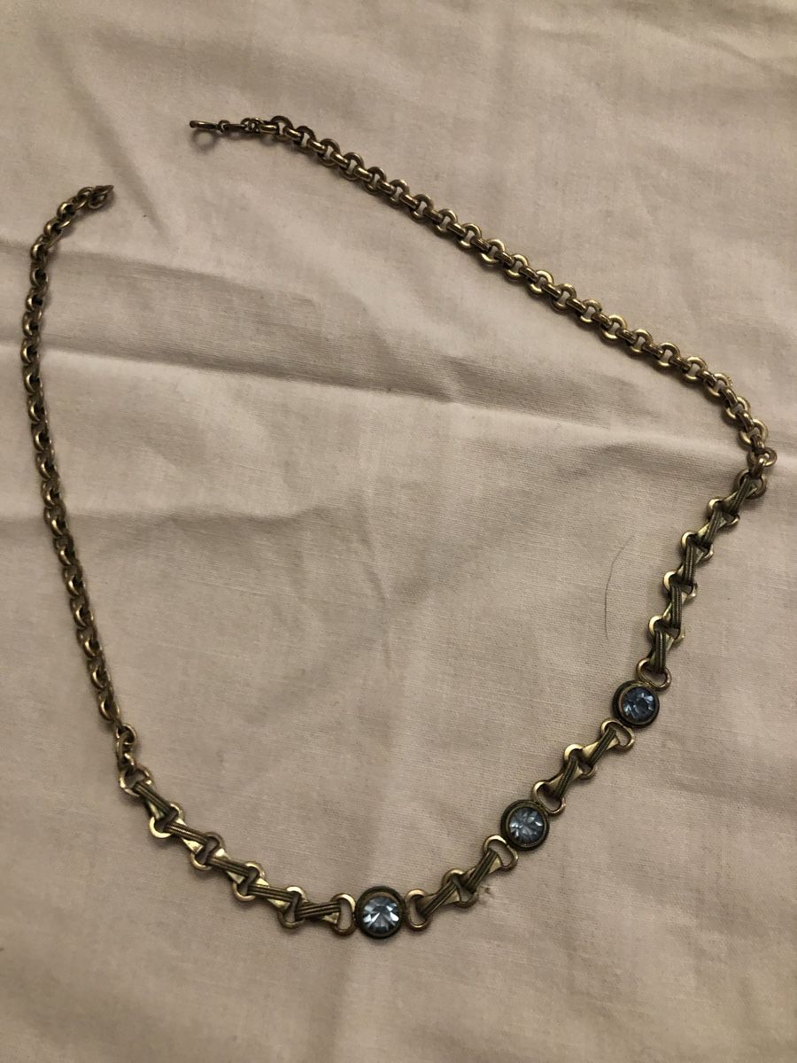 Catenine: Vintage - Collier mit blauen Steinen – Usato da Burgdorf venduto da elatria
