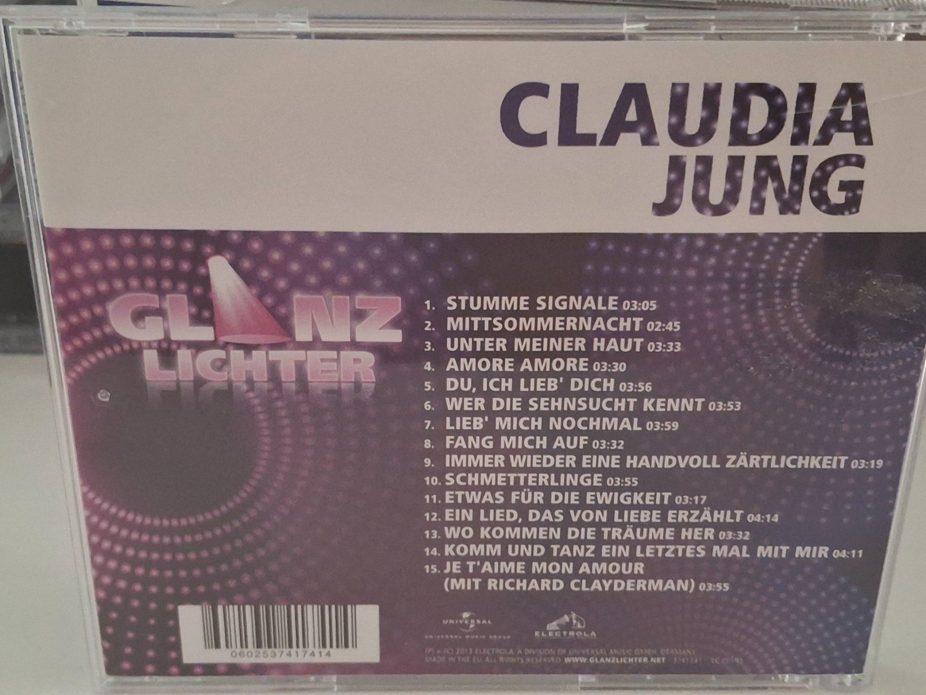 CD: CD Claudia Jung - Glanz Lichter – Usato da Aarberg venduto da Jackup1 1