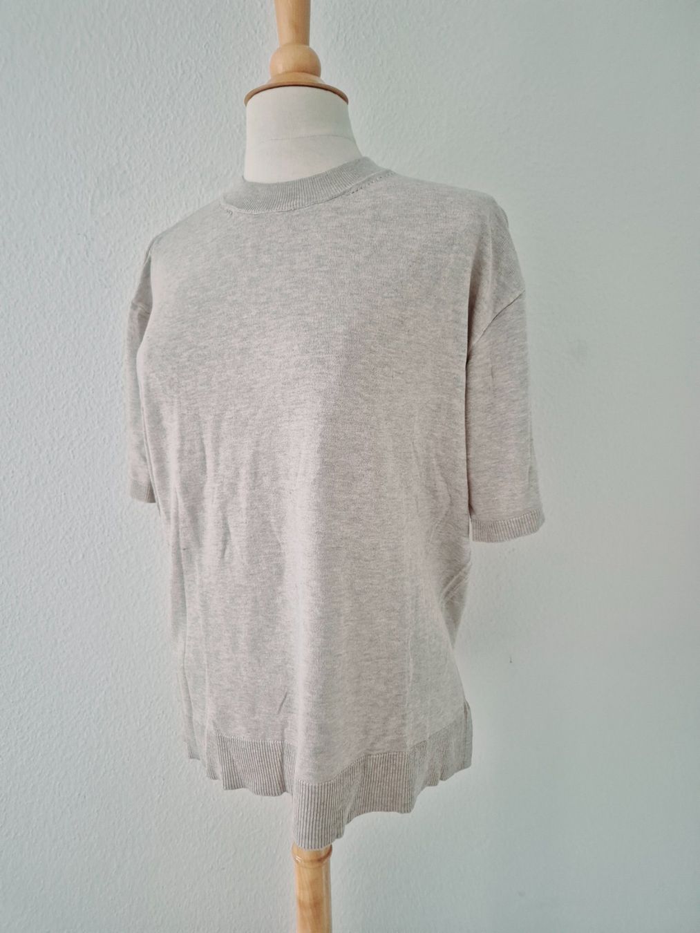 Maglioni & Felpe: SHIRT STRICKSHIRT KURZARM PULLOVER S 36 BEIGE,  TOP ZU JEANS – Nuovo (secondo la descrizione) da Elsau venduto da the-colorful-side 3