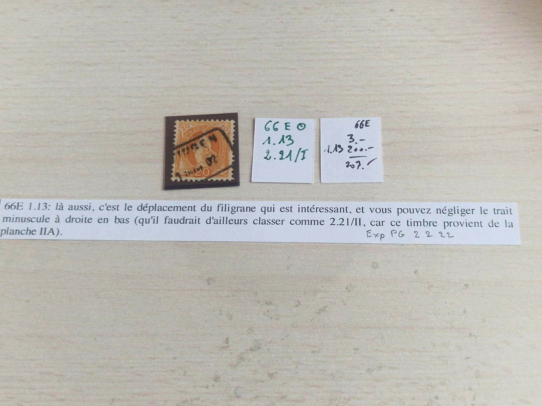 Tutti i francobolli: Stehende 66E mit Abart 1.13, Top, ab 1.- – Usato da Burgdorf venduto da Glossy01