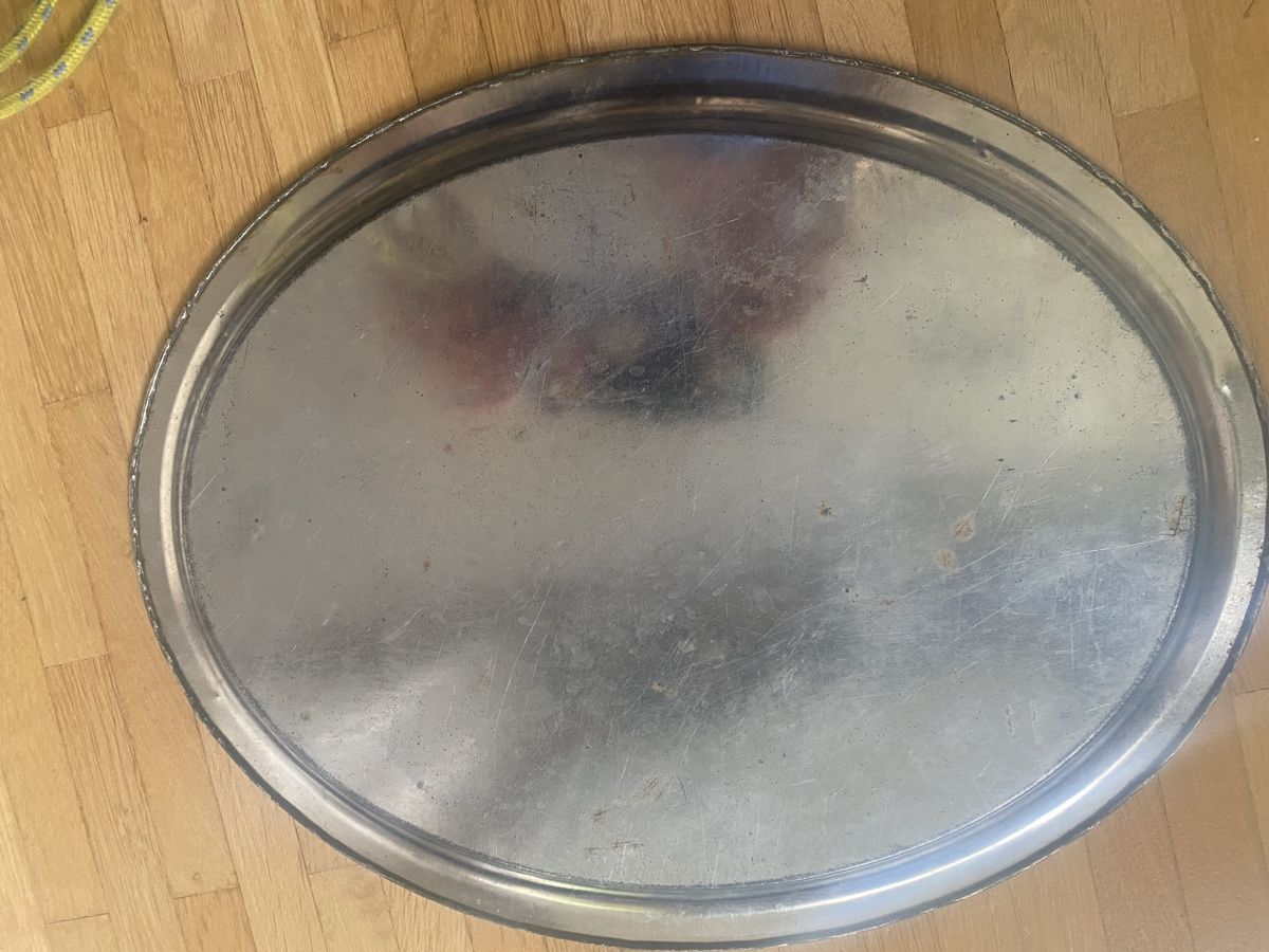 Piatti di portata: Vintage Serviertablett mit Eislaufmotiv, Winterdeko – Usato da Zürich venduto da linlin02 1