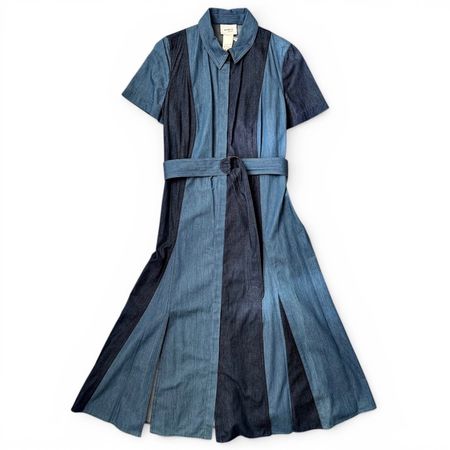 neues AKRIS PUNTO Paneled Denim Kleid | Neupreis $1290.- 💙