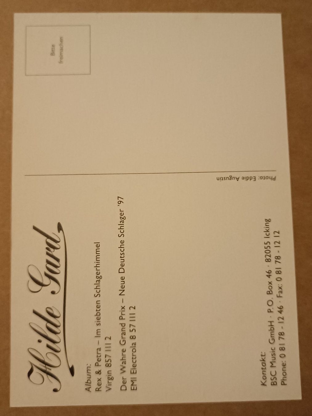 Autographes: Hilde Gard - handsigniert – D'occasion à Menziken par Artographs 1