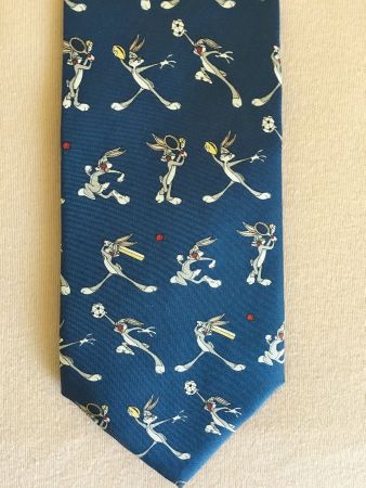 Fabelhafte Krawatte 100% Seide Bugs Bunny Sport
