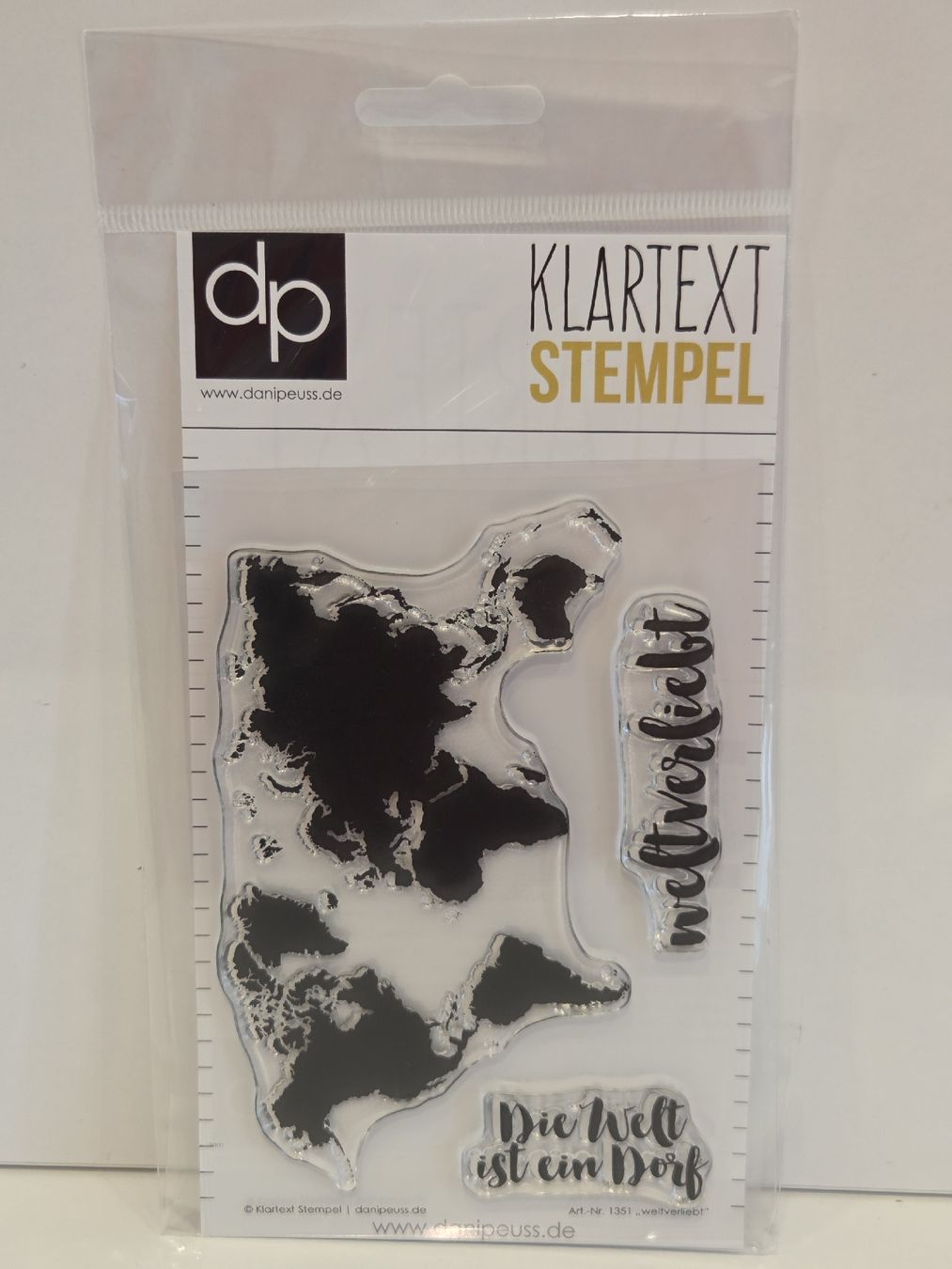 Timbri: DaniPeuss Klartext Stempel "weltverliebt" – Nuovo e nell'imballaggio originale da Thun venduto da Ray7ka