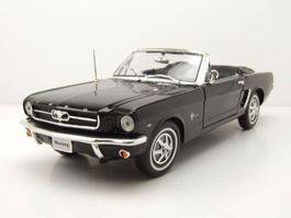 Ford Mustang I Convertible 1964-1966 schwarz  1:18 von Welly
