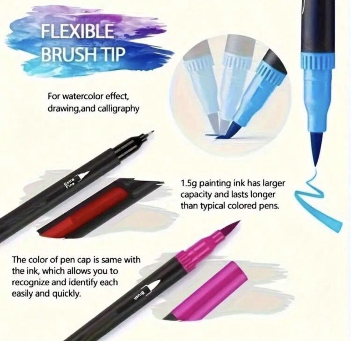Penna & Evidenziatori: 120 Farben Dual Tip Brush Stifte Set+Etui – Nuovo e nell'imballaggio originale da Emmenbrücke venduto da ShopDirect 1