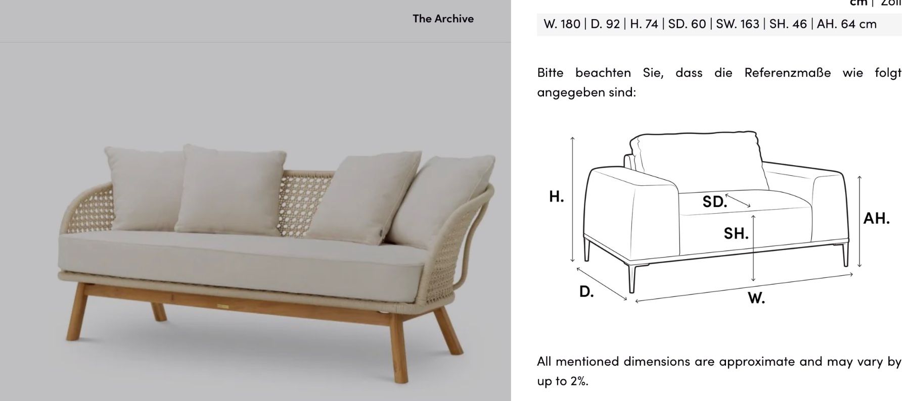 Eichholtz Divani: EICHHOLTZ*** Outdoor Sofa Trinity – Nuovo e nell'imballaggio originale da Ruswil venduto da Miami-2026 4