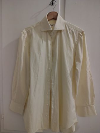Yellow Cotton Cesare Attolini Shirt 40