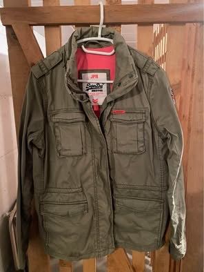 Superdry Frühlingsjacke Gr.L in Olive-Pink